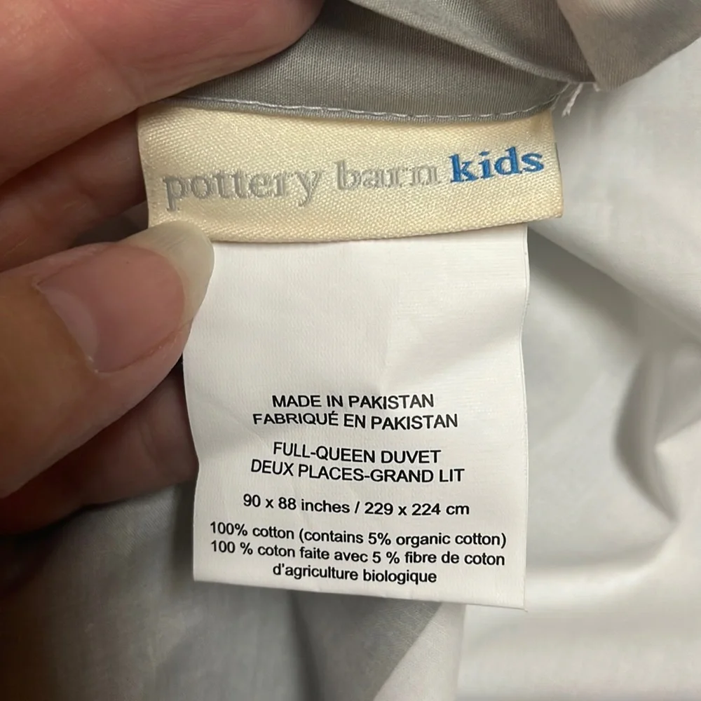 Pottery Barn Kids Rugby Stripe Duvet